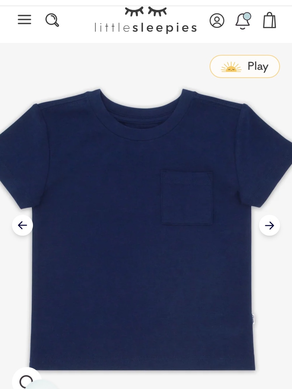 NWT Little Sleepies Navy Short Sleeve Tee Bundle